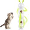 Cat Interactive Toy Intelligent Motion Activated Wack A Worm Post Toy With Tail Automatic Emerging from The Hole Teasing Cat Toy