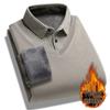 Pull d'hiver doublé polaire pour homme: Chaud Pull Deux-en-Un à Manches Longues pour l'Extérieur, Parfait pour les Pères d'Âge Moyen et les Personnes Âgées.