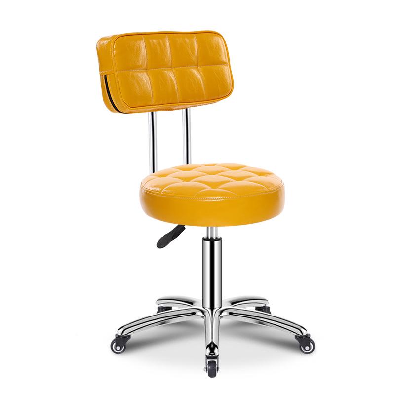 Hairdressing Rotating Salon Stool - Large Barber & Beauty Chair with Rollers