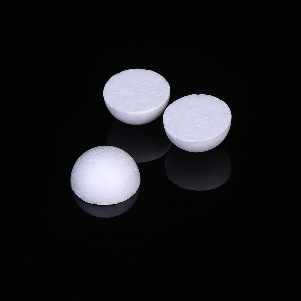 200Pcs Foam Semicircle Balls White DIY Craft Material Christmas Decoration Floral Foam Children Painting Flower Arrangement