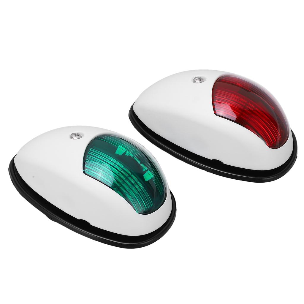 1 Pair Set Universal LED Signal Lamp IP66 Protection Grade Marine Side Navigation LightWhite