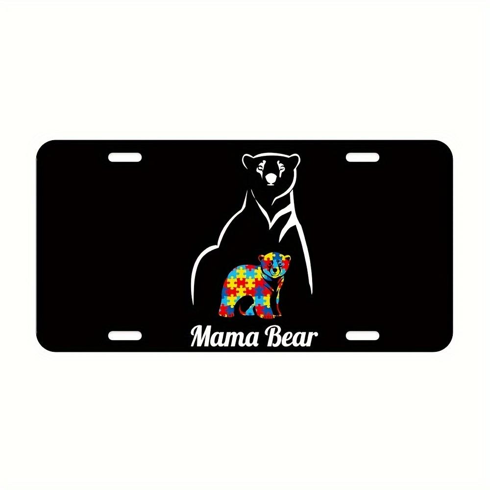 D Flatpc Great Bear a Piece of Xcm for Decoration Only Aluminum License Plate for Decorative Purposes Only
