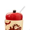 Pottery Cup Christmas Mug Xmas Gift Casual Decor 400ml Lightweight Coffee Drinking for