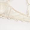 New Women Lace Flowers Embroidery Lingerie Set Sexy Hollow Thin Cup Push Up Bra Summer Comfort Underwear Adjustable Strap Bras