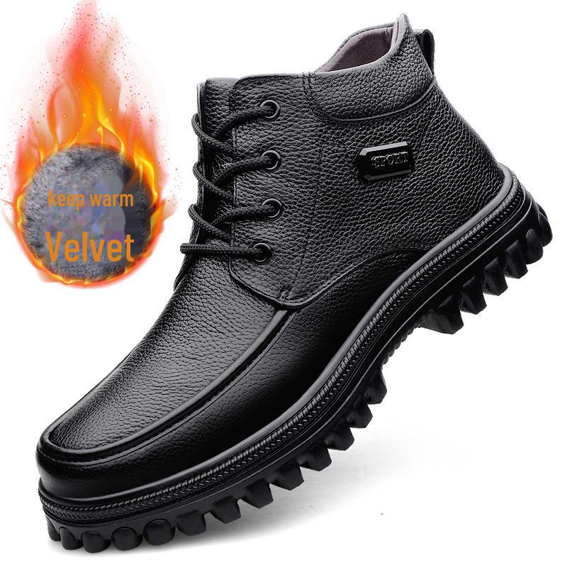 

Мужские ботинки Martin из натуральной кожи очень большого размера, размеры 47-51, осень/зима, широкая колодка, толстая подошва, средний верх, бархат. 51