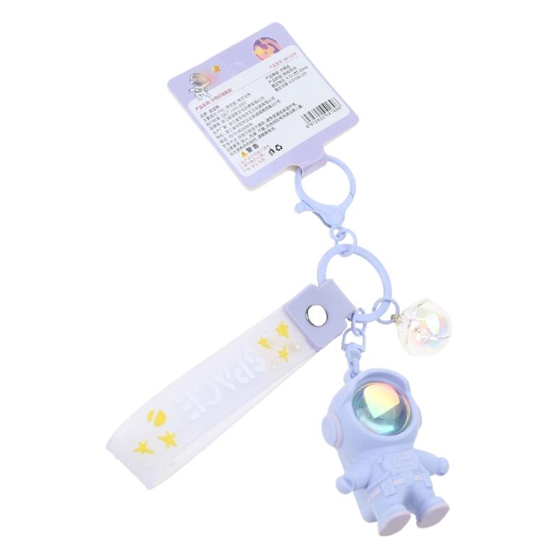 Fashion Space Astronaut Keyring Sunset Projector Light Keychain Pendant Female Couple Bag Ornament Keychains Gifts