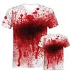 Magliette Stampa 3D Sangue Horror di Halloween Uomo Donna Manica Corta T-Shirt Hip Hop Oversize Harajuku Y2k Magliette Top Abbigliamento Unisex