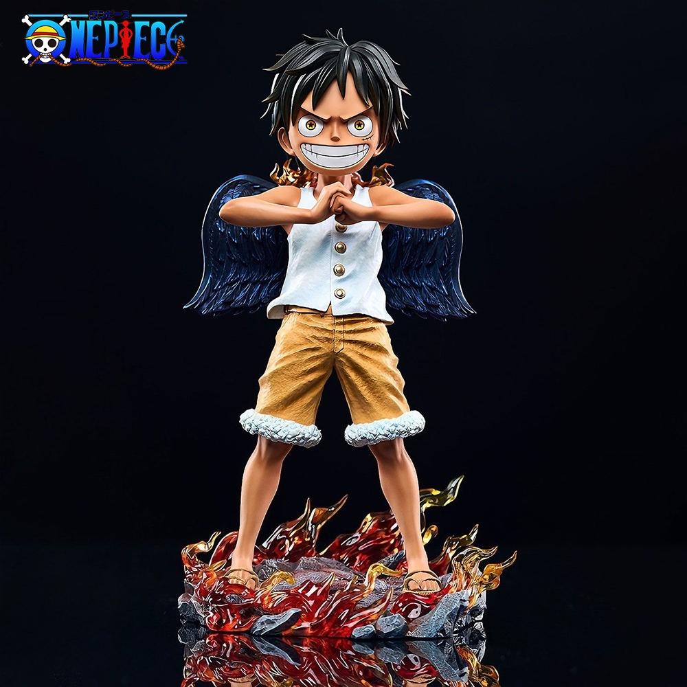 17cm/6.69in Anime ONE PIECE Figure Seraphim Luffy Action Figures Pvc Statue Desktop Ornamen Collection Model Toys Gifts