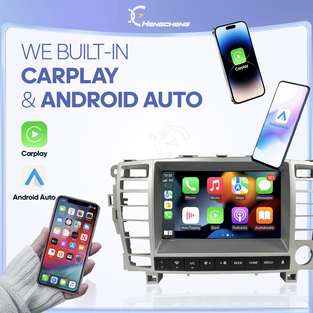 For Toyota Crown Majesta 4300cc 2003-2007 Smart Multimedia Video Player CarPlay GPS Radio 5G Navigation Keep Original Car CD