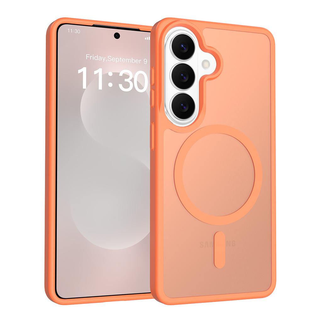 S26ultra matte magnetic mobile phone case s25edge skin feeling S24plus anti-drop 23 protective case wholesale