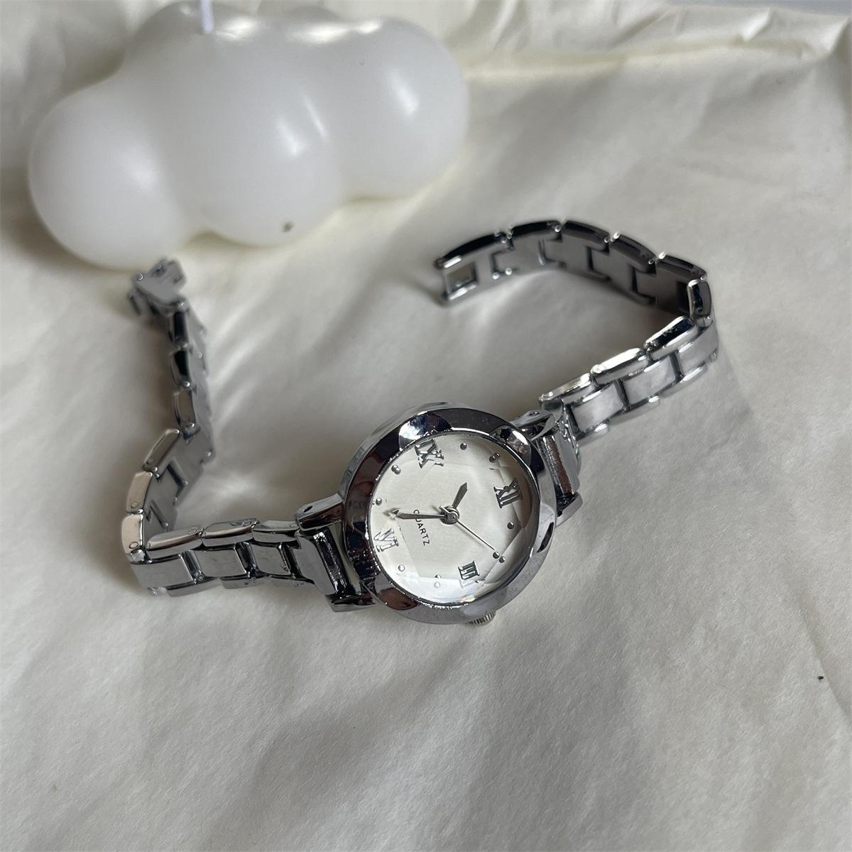 Минималистичные Круглые Маленькие Часы Студенческий Лесной Стиль Браслет Стальной Ремешок Простой Характер Наручные Часы Женские Роскошные Подарки