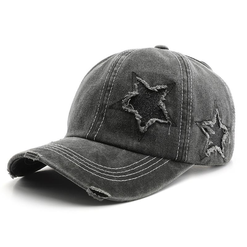 Japanische Frauen Persönlichkeit Retro gewaschen alte Baseballkappe Outdoor Herren Reise Sonnencreme Sonnenhut Kappe