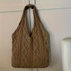 Vintage Tote Bag Large Capacity Vintage Knitted Tote Bag Minimalist Versatile Woven Bag, Suitable for All Seasons