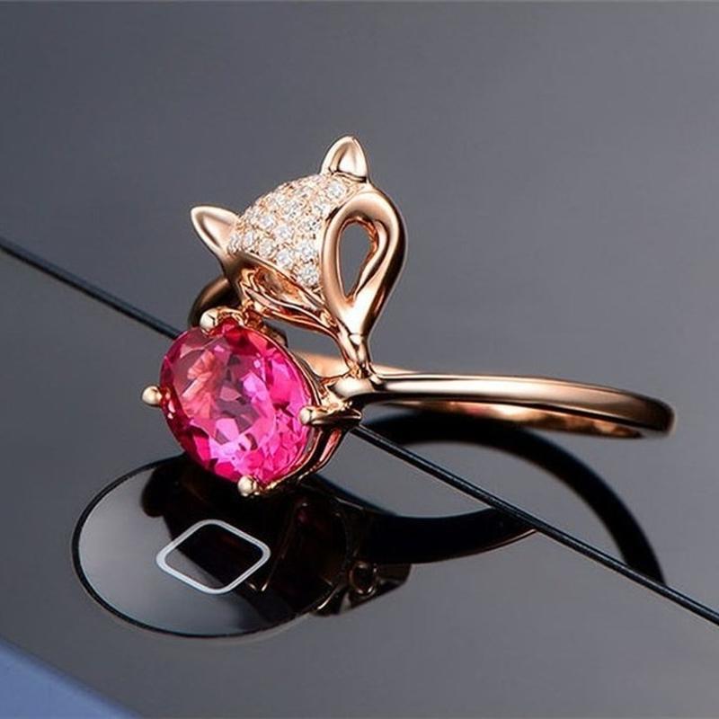 Sace Gems Klassisk kobberlegering Zircon Ring Dame Smykker Bryllupsløfte Festgave Åpen