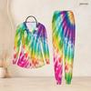 Women Plus Size Colorful Printed V Neck Long Sleeve Nurse Scrub Set With Pockets Top And Long Pants
