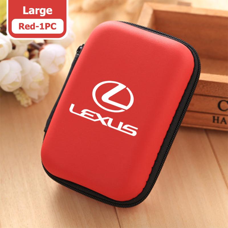 Car Earphone Holder Case Storage Portable Headphone Memory Card USB Data Cable Bag For Lexus RX350 IS250 CT200h ES250 ES300hBP8 
