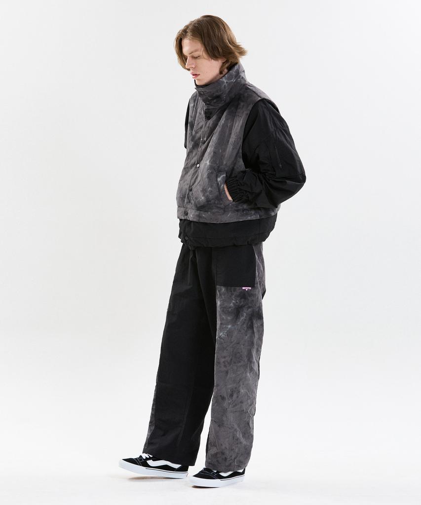 SHVTO Tie Dye Gray Baggy Pants
