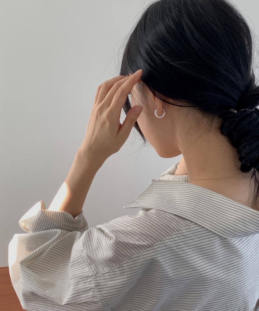 Baradu [Baradu 925] Essential Over Hoop Earrings