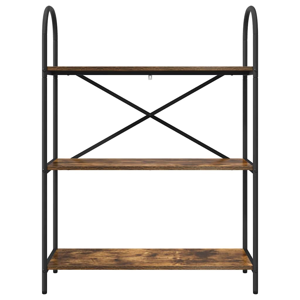Bookshelf Smoked Oak 80 x 30 x 109 cm Engineered Wood