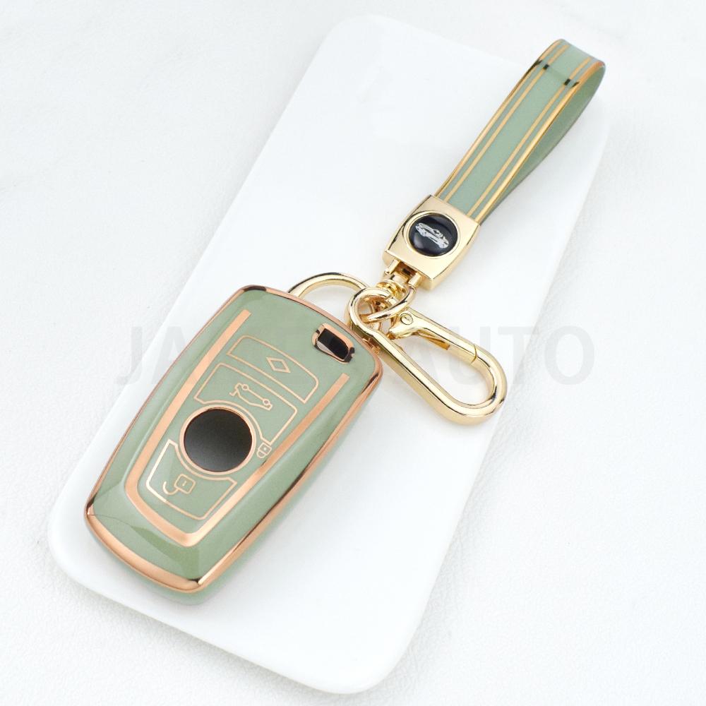 Tpu Car Key Case Cover For Bmw 1 3 5 7 Series X3 X4 M3 M4 M5 520 525 F30 F10 F18 118I 320I Key Protector Soft Shell Key Chains