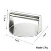Stainless Steel Meat Patty Presser - Manual Hamburger Press & Scaled Kitchen Tool
