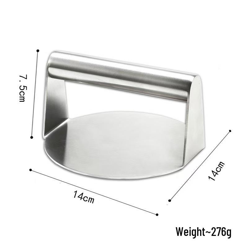 Stainless Steel Meat Patty Presser - Manual Hamburger Press & Scaled Kitchen Tool