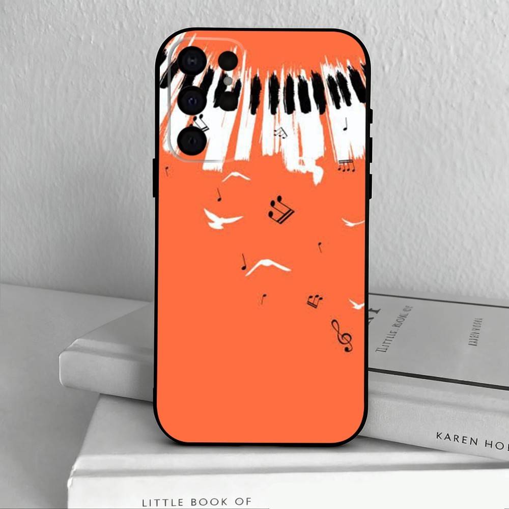 Keyboard Art Piano   Phone Case For Samsung S25,S24,S21,S22,S23,S30,Ultra,S20,Plus,Others Soft Black Cover