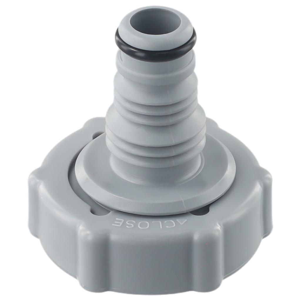 Adattatore Tubo Valvola di Scarico Adattatore Tubo Piscina Piscina 1pz Valvola di Scarico Svuotamento Valvola di Svuotamento Grigio Nuovo Pratico