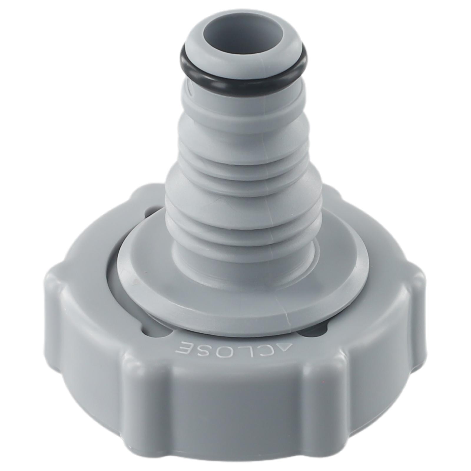 Hose Adapter Drain Valve Pool Hose Adapter Swimming Pool 1pcs Drain Valve Draining Draining Valve Gray New Practical China Mainland