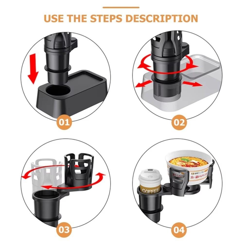 Expander Dual Cup Holders Multifunctional One-four Storage Racks  for Car Adapter