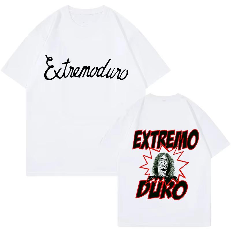 Unisex Fashion Rock Band Extremoduro Print Short Sleeve T Shirt Men Women Graphic Vintage TShirt Y2k Hip Hop Tees Tops Clothes