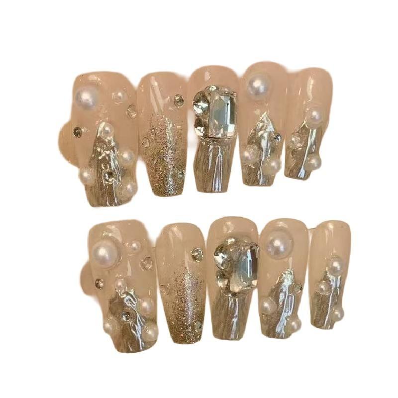 

Ручная работа Носибельный Дизайн Ногтей Мода Повседневный Простой Изысканный Классический Стиль Наклейки для Ногтей XS