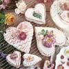 3PCS Heart Cookie Cutter Set, 4" 6" 8" Stainless Steel Sandwiches Cutter DIY Heart Cake Cutter Cake Molds Ring Set Mousse Mold Biscuit Cutter