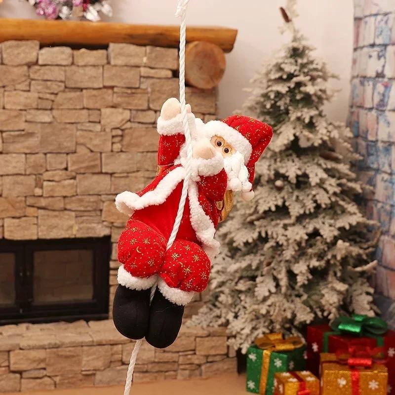 2pcs 30cm Christmas Santa Claus Fabric Ornament