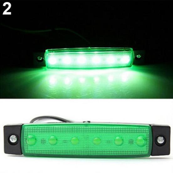 1st 6 LED sidomarkeringsindikatorer lampor Safe Lamp 12V för lastbil Trailer Lastbil