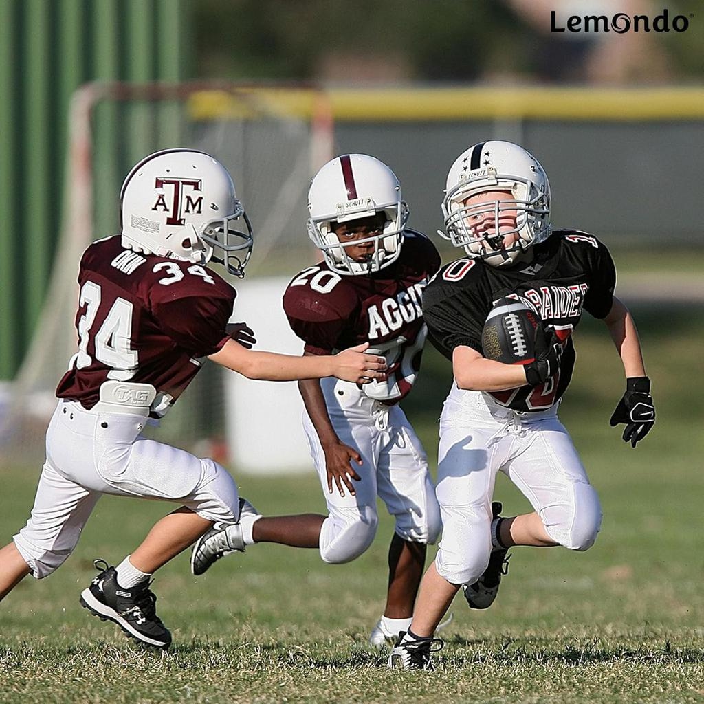 PassCatch Composite Training Football, Peewee Size, Youth Size(Ages 5-13) & Official Size(Ages 14+), Enhance Solo Passing Catching Skills(with Pump)