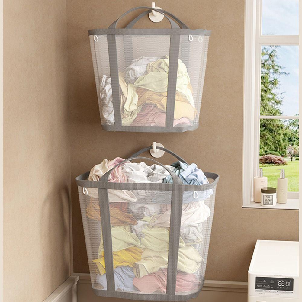 Large Capacity Foldable Laundry Basket Nylon Storage Basket  for Children Toy Storage