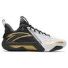 New Anta Quick Battle 5 Cushioning Wear-Resistant Mid-Top Basketball Shoes Men's Black Gold 112341113-7