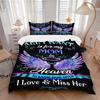 3PCs Mom Memorial Design Cover Set, Breathable Fabric, Machine Washable (1 Duvet Cover + 2 Pillowcases) (Without Quilt) Yy250911168
