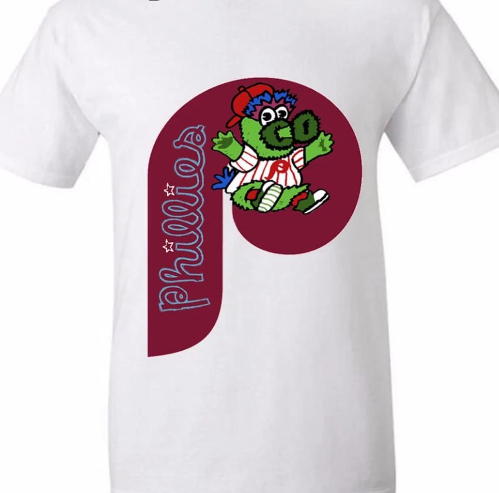 Phillie Phanatic Philadelphia Phillies Baseball T-shirt White Unisex  JJ449 Unisex T-Shirt M