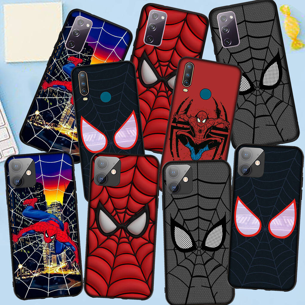 Phone Case for Samsung Galaxy S25 S23 S22 S24 Ultra FE A05 A06 A15 A16 A36 A37 A35 A54 A55 A56 A57 A25 A26 A53 A17 Spiderman Marvel Spider Man Cover