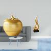 Modern Resin Fruit Flame Figurine Art Sculpture Simple Abstract Ornament for Tabletop Bookshelf