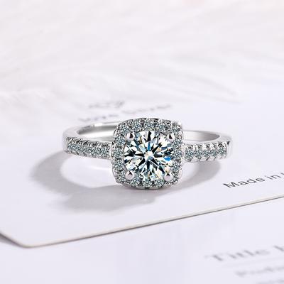 100 %S925 Silver Sterling Diamond Ring For Women Wedding Bands Engagement Origin Diamond Anel Anillos De Silver 925 Jewelry Ring