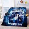 Wednesday Halloween Costume Blanket Perfect All Seasons Soft Comfortable Sofa Office Nap Travel Halloween Gift