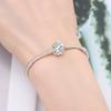Charms Original Copper Golden Twisted Bead White Zircon Beads Fit Bracelet Women Jewelry Diy Fine Gift Accessory