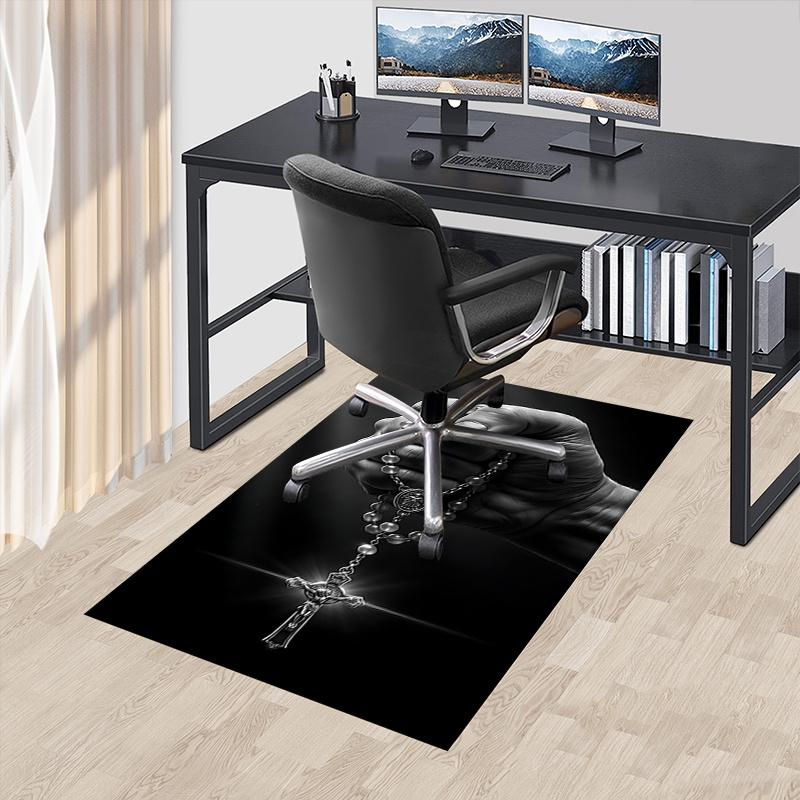 

Cross Faith Chair Mat Office Carpet: Oversized Rug for Home Decor, Sofa Carpet, Desk Chair Mat, Gift Idea for Office and Living Room 60cm by 90cm
