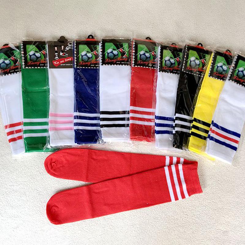 Fußball-Sportsocken, lang, knielang, Baumwolle, Spandex, Kinder-Leggings, Strümpfe, Fußball
