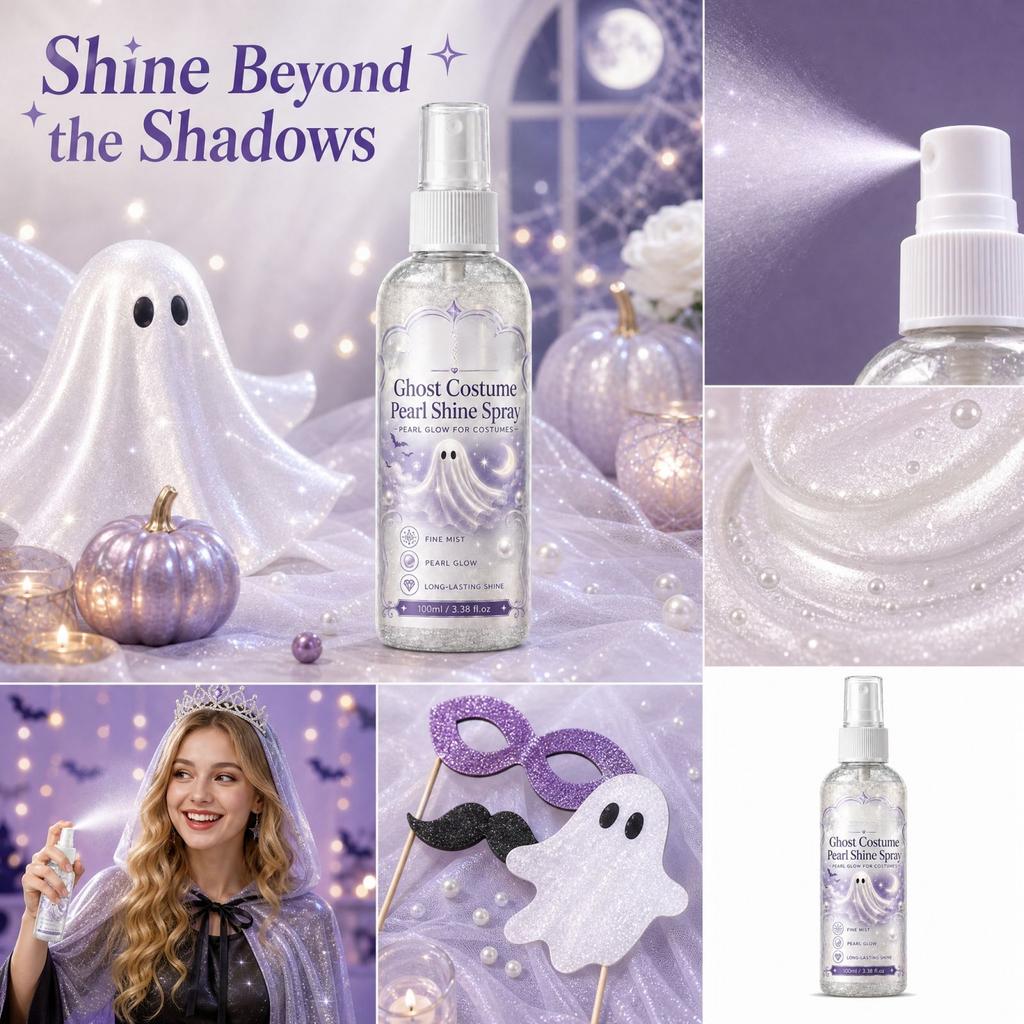 -Themed Pearlescent Glitter Spray for Halloween Costumes and