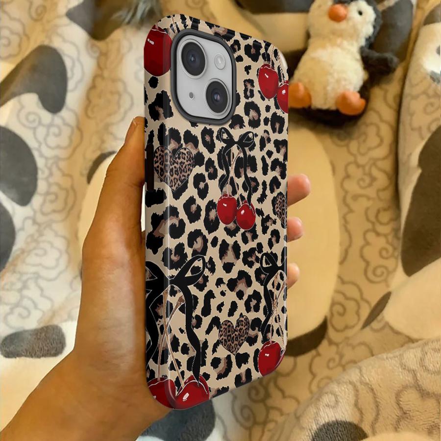 Leopard Print Bow Soft Cover Capa Phone Case for Xiaomi Redmi Note 14 4G 14 Pro Plus 5G