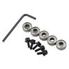 Router Bit Bearing Steel Top Shank for Milling and For Flush Trim Inner 4 76mm Outer 12 7mm Bearings and Hex Wrenches